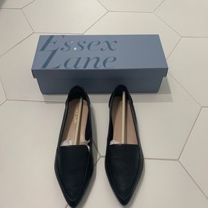 Essex Lane Black Pointy Loafer 6